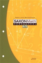 Saxon Math 6/5 Homeschool Testing Book 3rd Edition | Saxon Math
