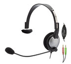 Andrea NC-181VM Monaural Computr Hdst w-NC Mic, volume & mute controls -3.5mm | Headphones & Listening Centers