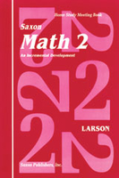 Image Saxon Math 2 Homeschool Student's Meeting Book 1st Edition