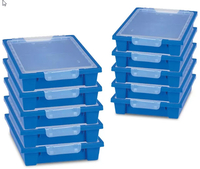 Image Spectrum Project Trays with Lids - Blue 25x17.5x11.5in 10Pk Box